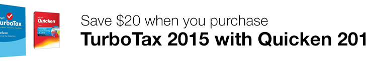 TurboTax 2015 Bundle with Quicken 2016